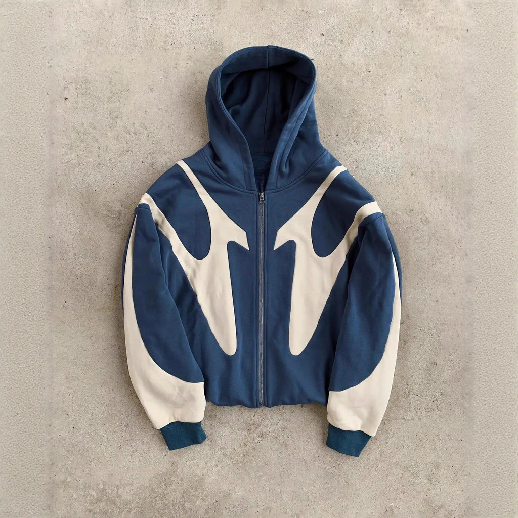2K Patchwork Print Hoodie
