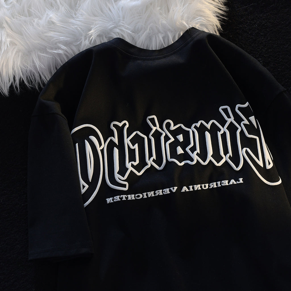 Gothic Script Oversized Tee