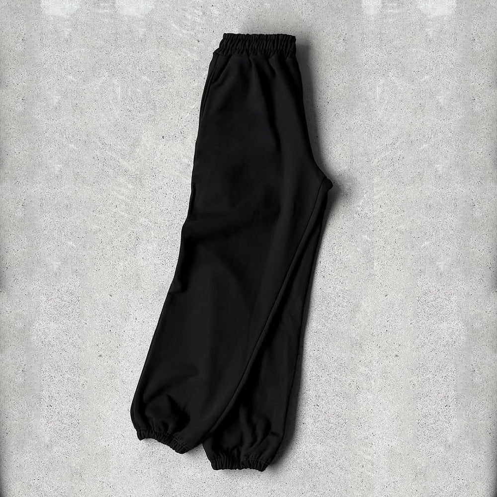 Unisex Y2K retro straight-leg high-waisted hip-hop pants