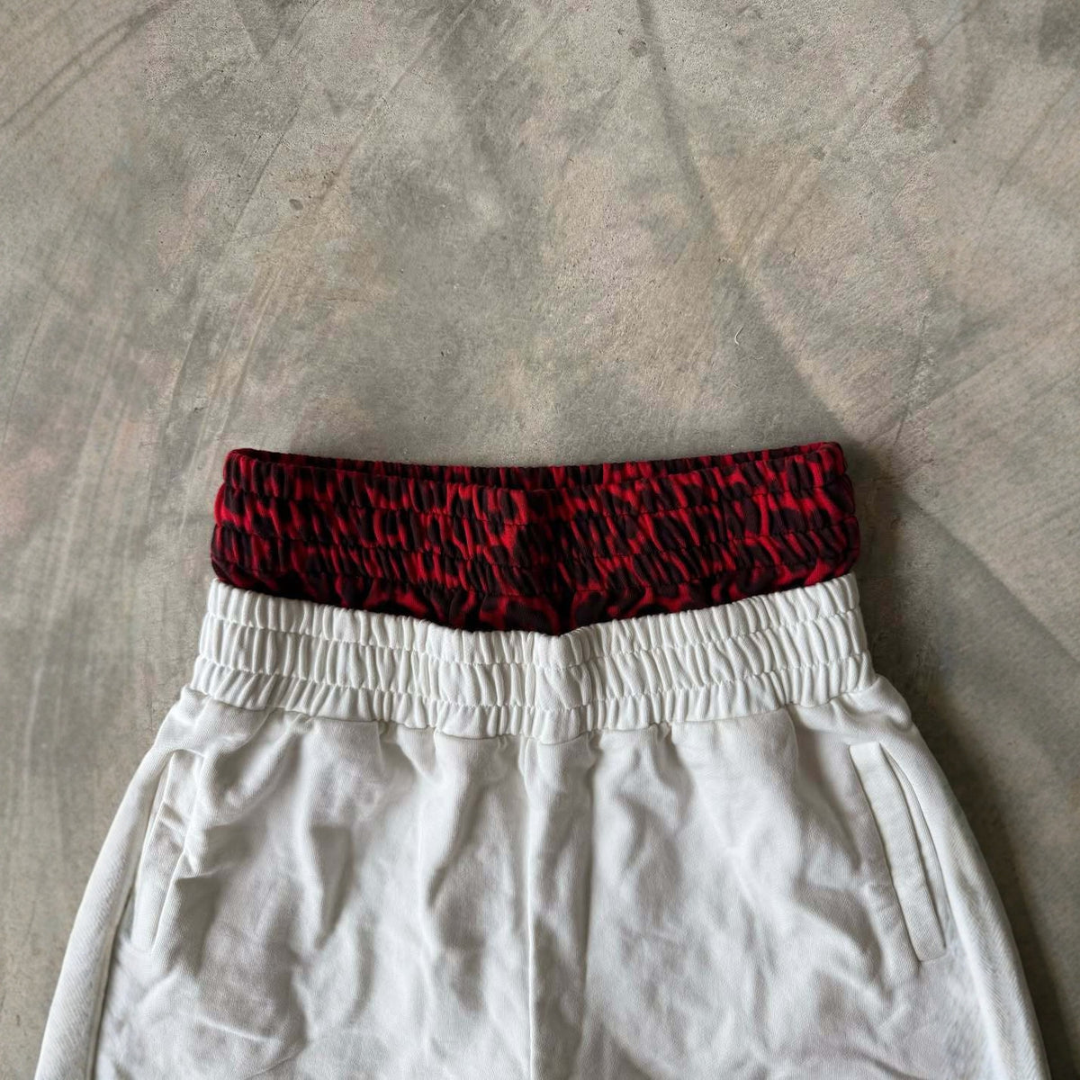 Leopard Waist Wide-Leg Pants