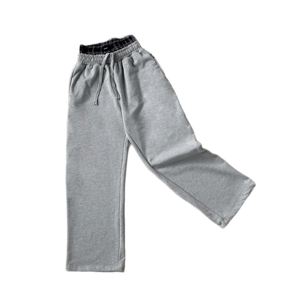 Unisex Y2K retro straight-leg high-waisted hip-hop pants