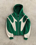 2K Patchwork Print Hoodie