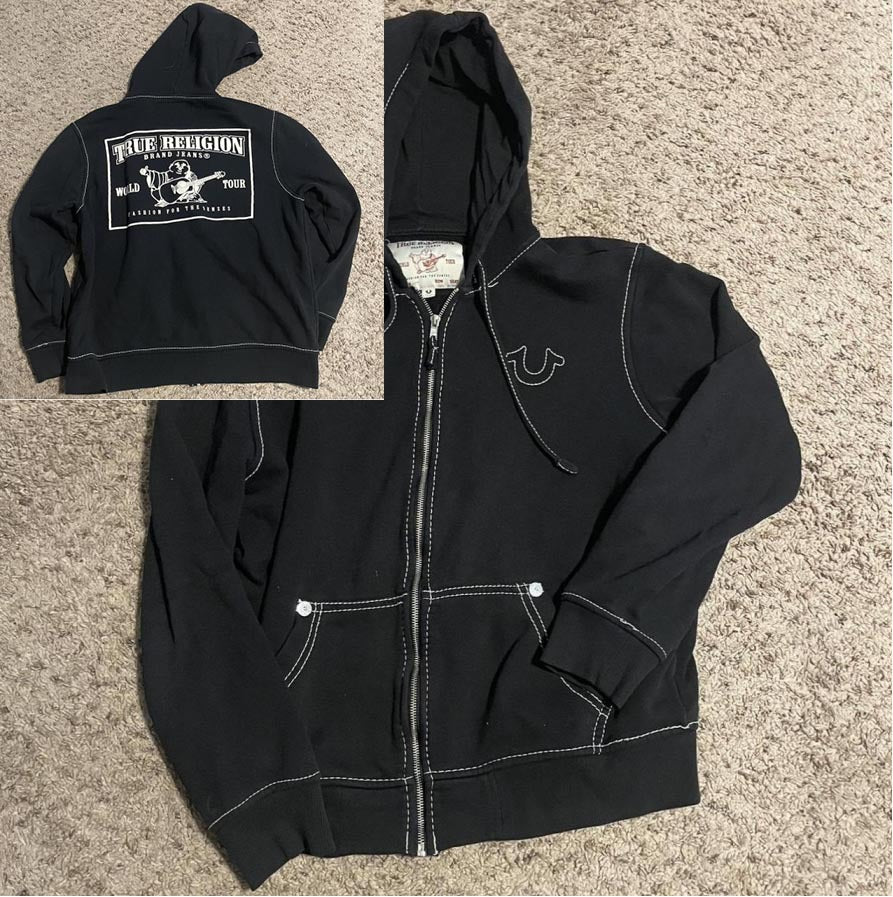 Vintage Stitch Zip-Up Hoodie