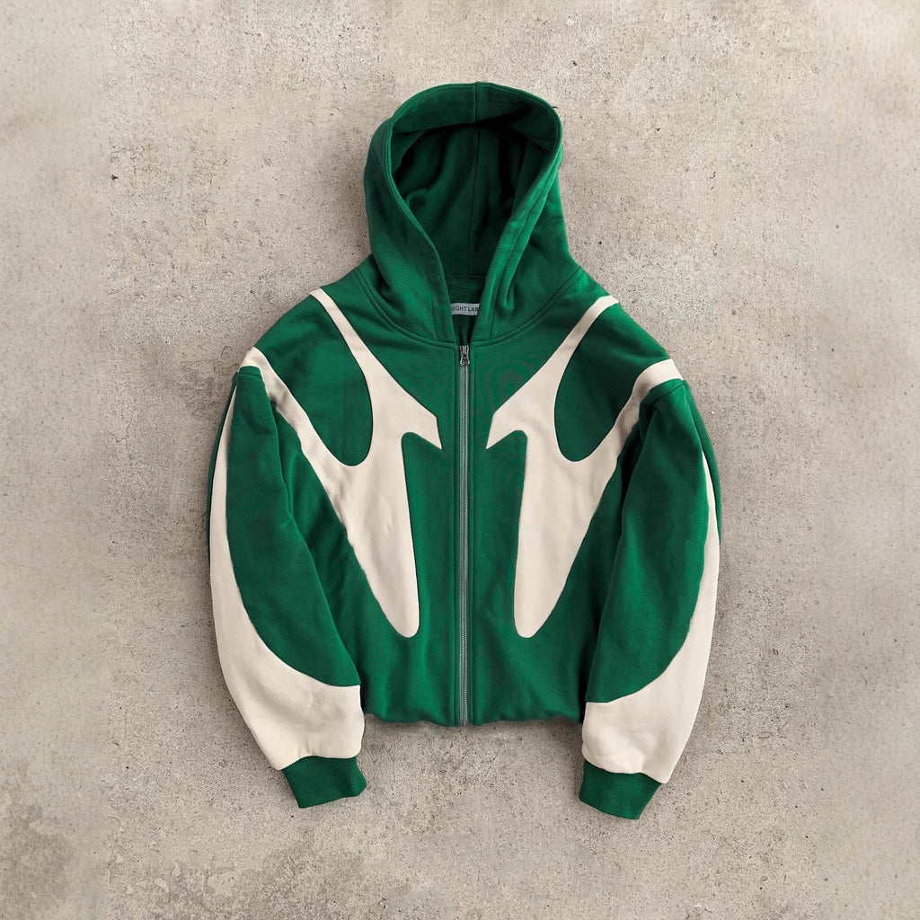 2K Patchwork Print Hoodie