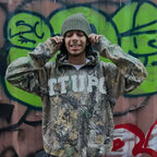 Camo Graphic Zip-Up Hoodie