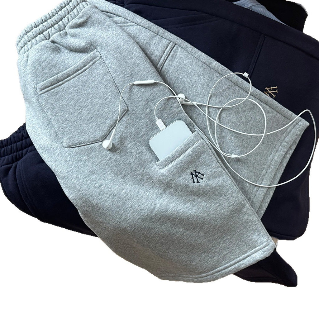 Retro Embroidered Sweat Shorts