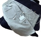 Retro Embroidered Sweat Shorts
