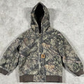 Leaf Print Zip-Up Hoodie