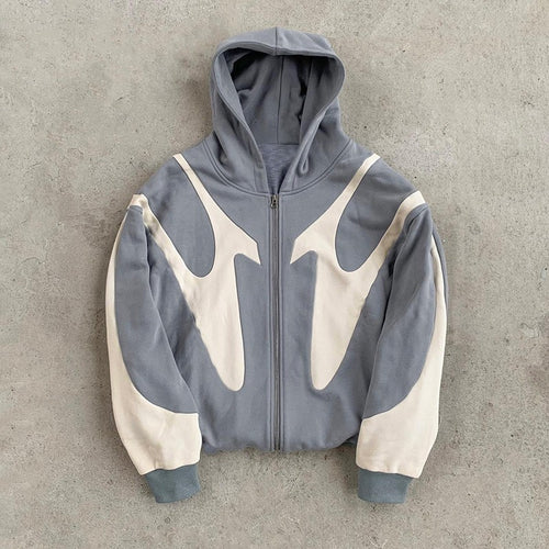 2K Patchwork Print Hoodie