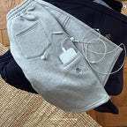 Retro Embroidered Sweat Shorts
