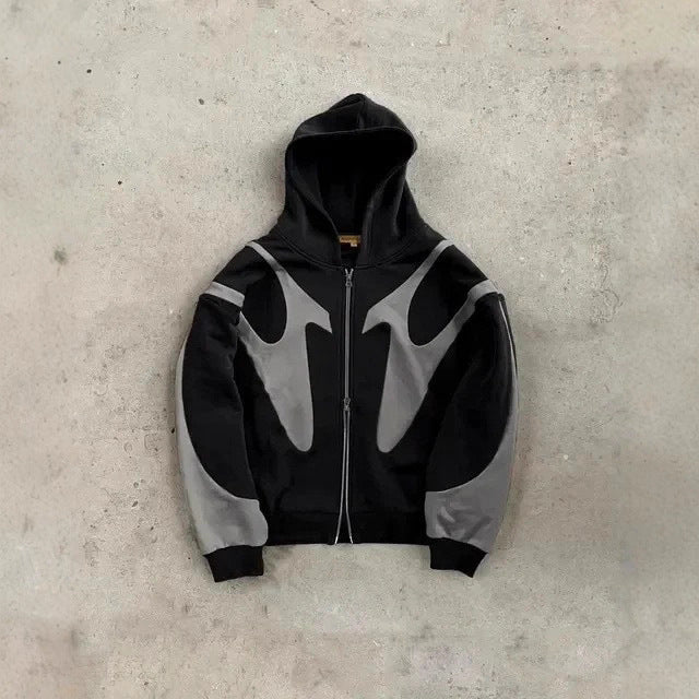 2K Patchwork Print Hoodie