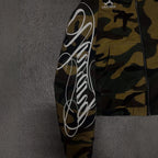 Camo Script Zip-Up Hoodie